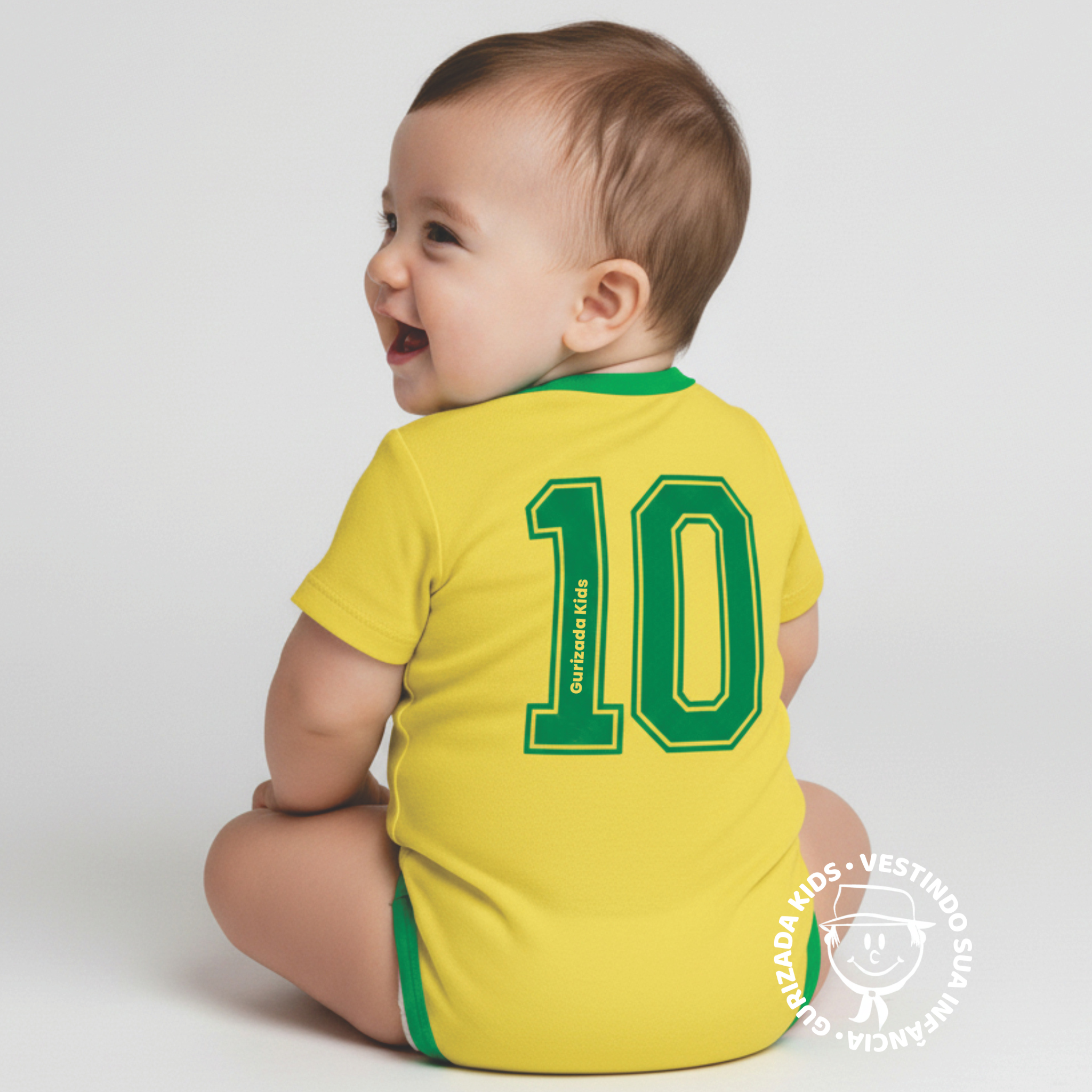Body Baby Brasil Copa do Mundo - P ao GG