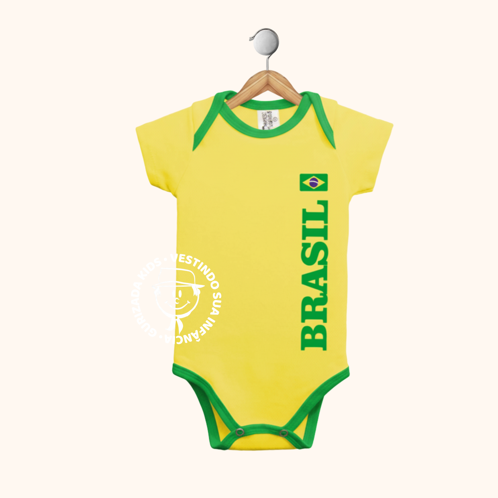 Body Baby Brasil Copa do Mundo - P ao GG