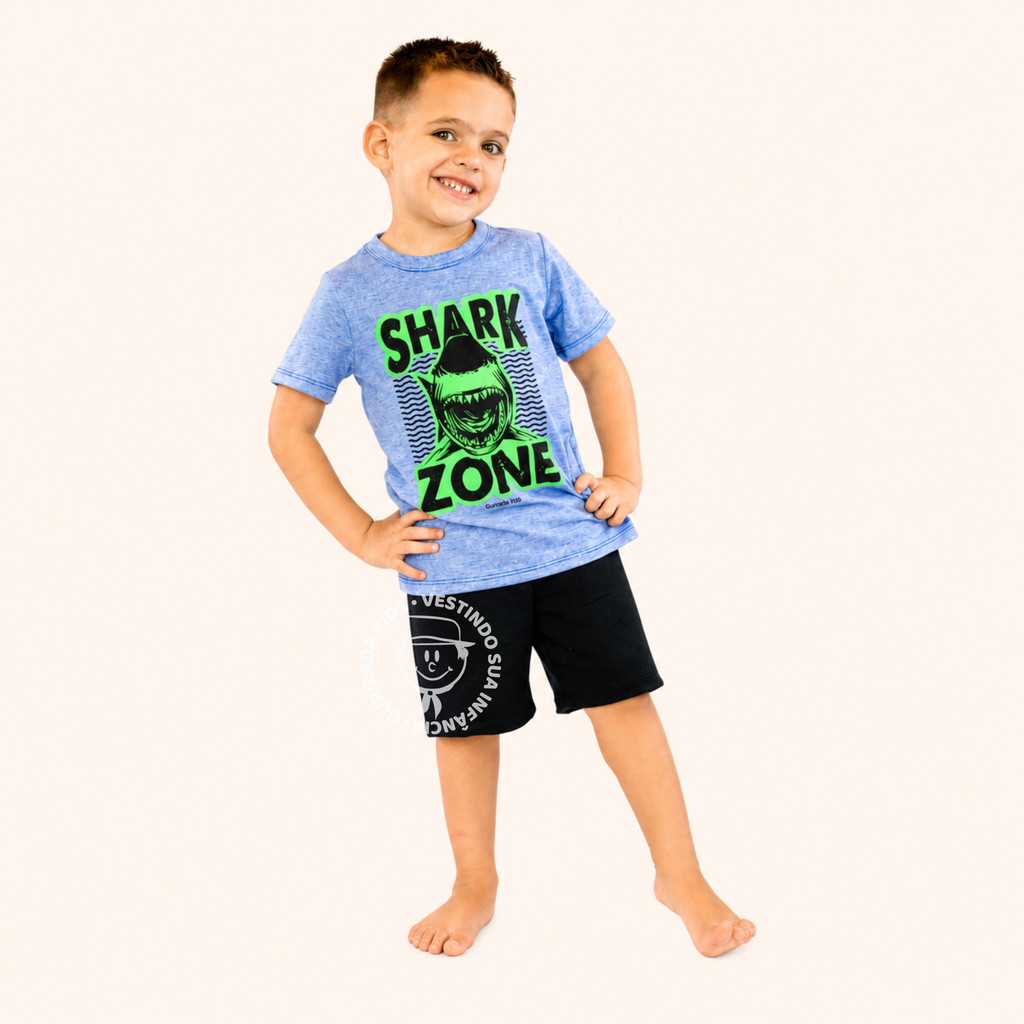 Kit 3 Peças - Camiseta Infantil Meia Manga Com Estampa Frontal - 4 ao 8 - Cores/Estampas Sortidas