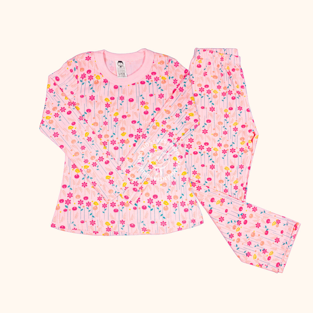Pijama Infantil Manga Longa Em Malha Estampada - 4 ao 8 - Cores/Estampas Sortidas