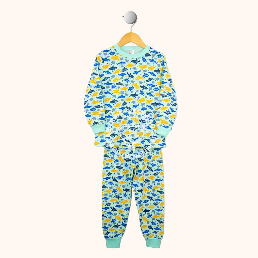 Pijama Infantil Manga Longa Em Malha Estampada Com Punho - 4 ao 8 -  Estampas Sortidas
