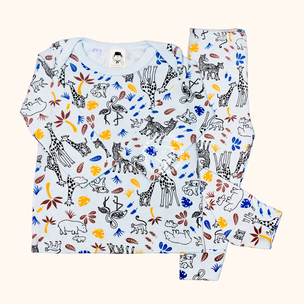 Pijama Baby Manga Longa Malha Estampada - P ao GG - Cores/Estampas Sortidas
