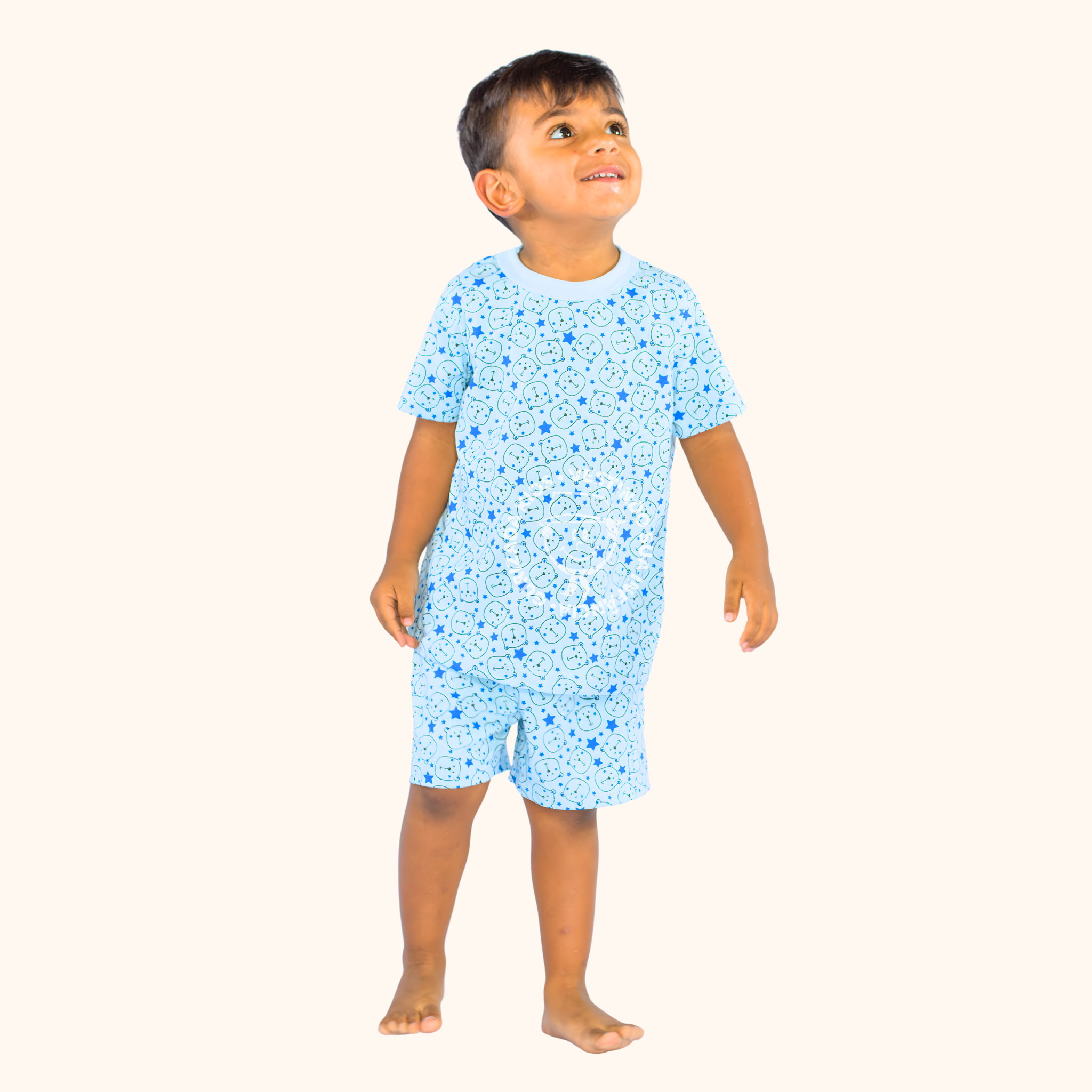 Pijama Verão Infantil Em Malha Estampada - 1 ao 3 - Cores/Estampas Sortidas