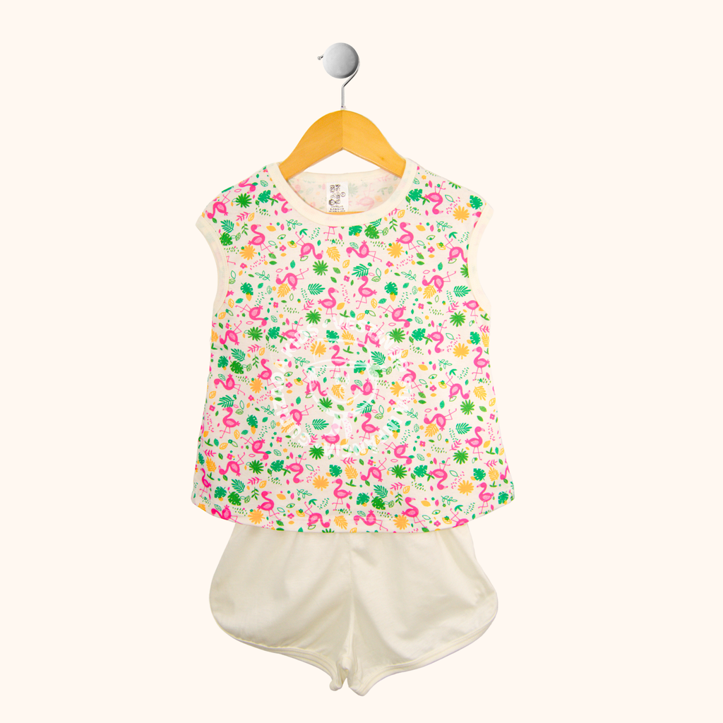 Short Doll Infantil Malha Estampada - 4 ao 8 - Estampas/Cores Sortidas