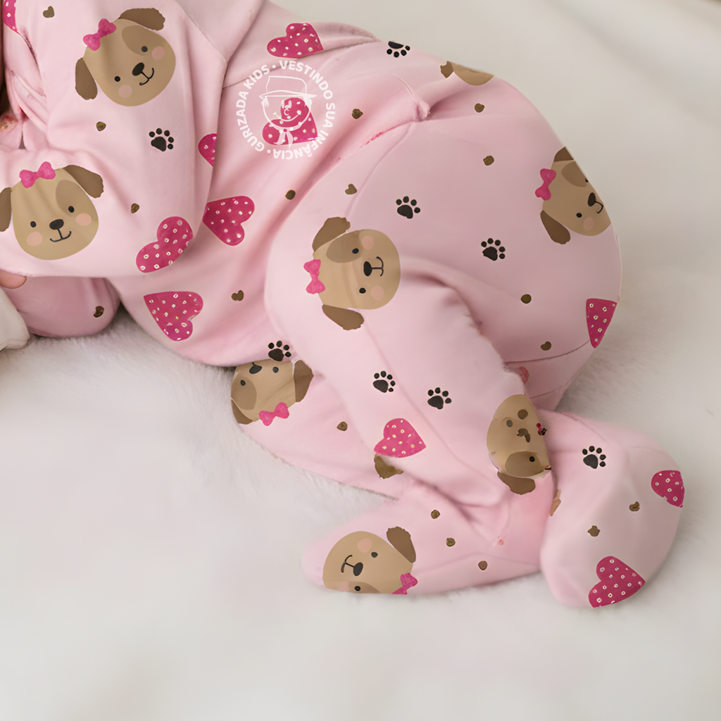 Macacão com Pé Anatômico em Suedine – RN ao GG - Estampas/Cores Sortidas