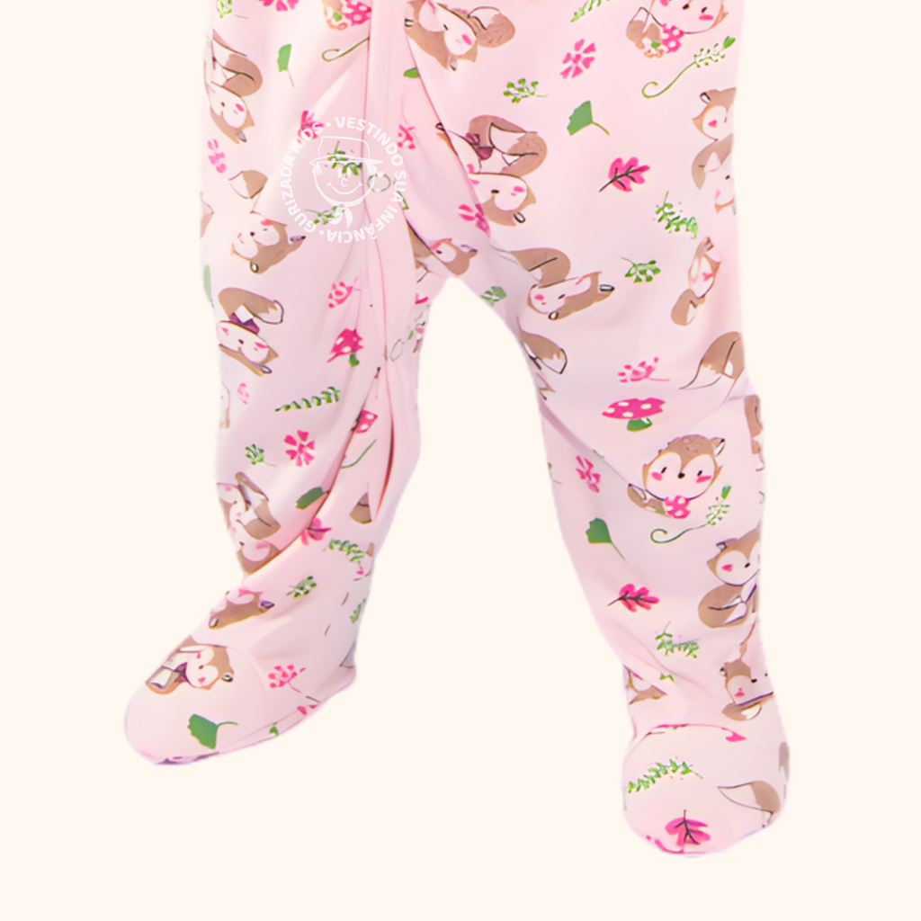 Macacão com Pé Anatômico em Suedine – RN ao GG - Estampas/Cores Sortidas