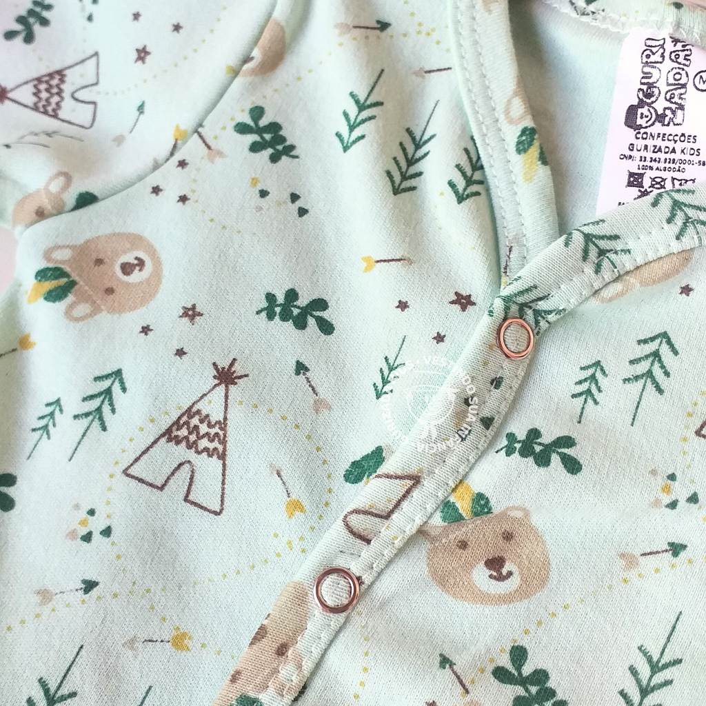 Macacão com Pé Anatômico em Suedine – RN ao GG - Estampas/Cores Sortidas