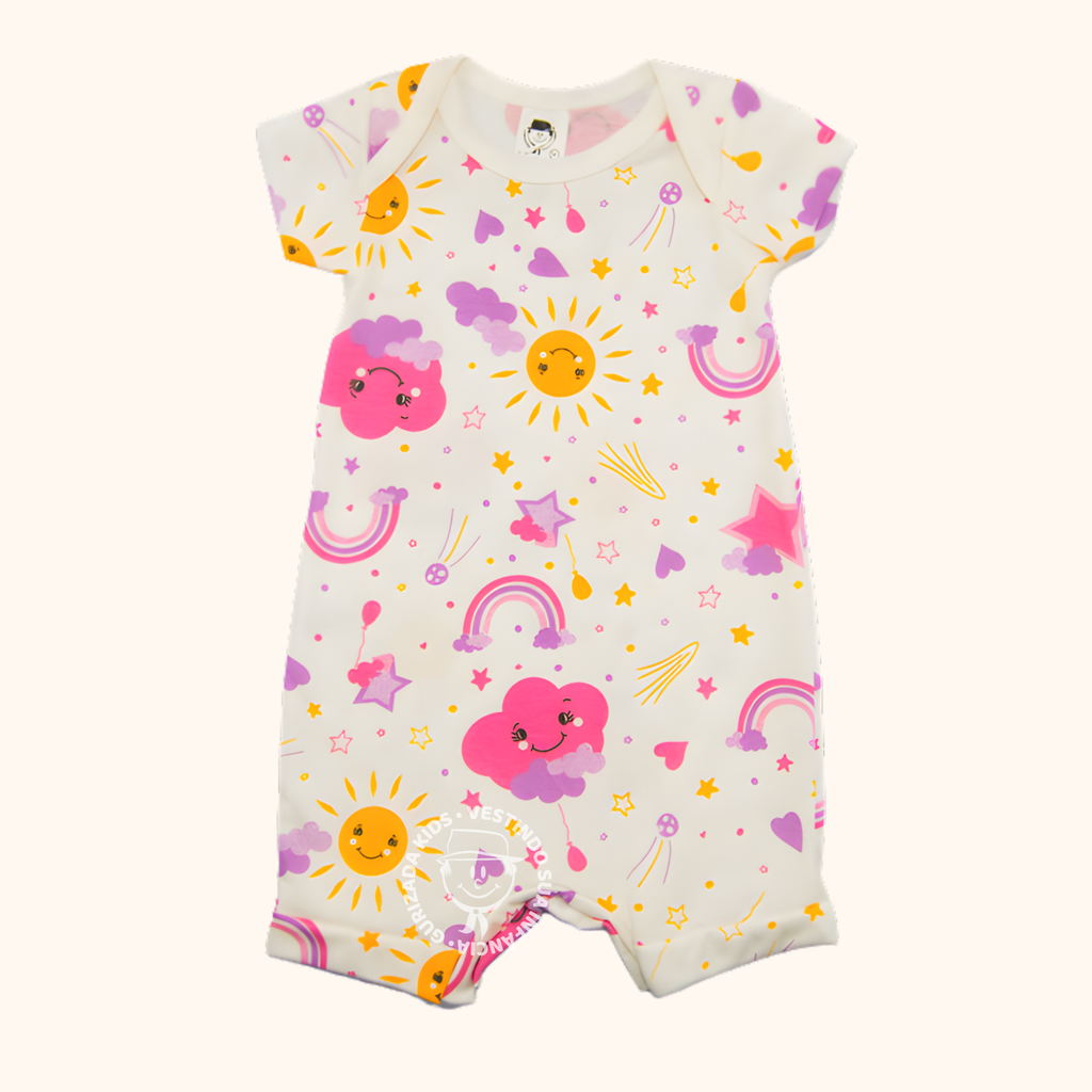 Romper Macaquinho de Verão em Malha – P ao GG - Cores/Estampas Variadas
