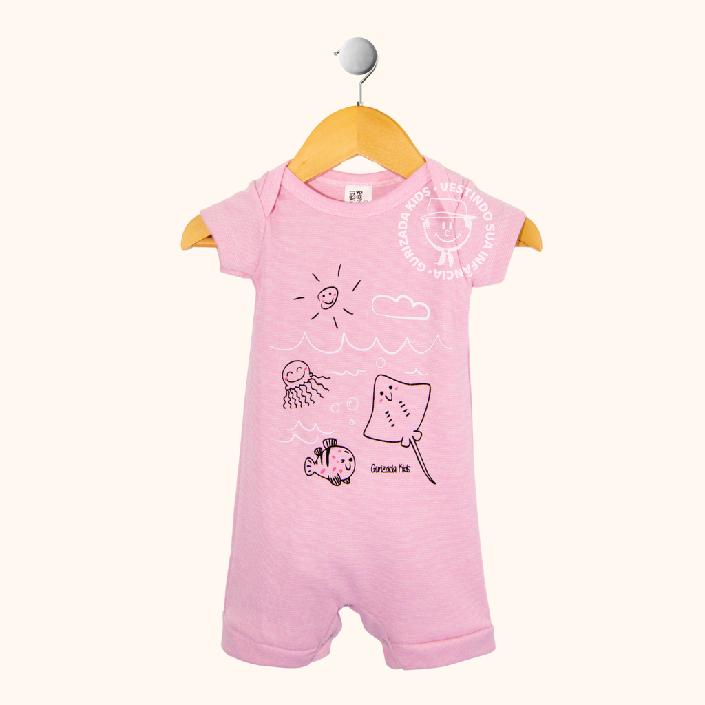 Romper Macaquinho de Verão em Suedine com Silk Frontal – P ao GG - Cores/Estampas Variadas