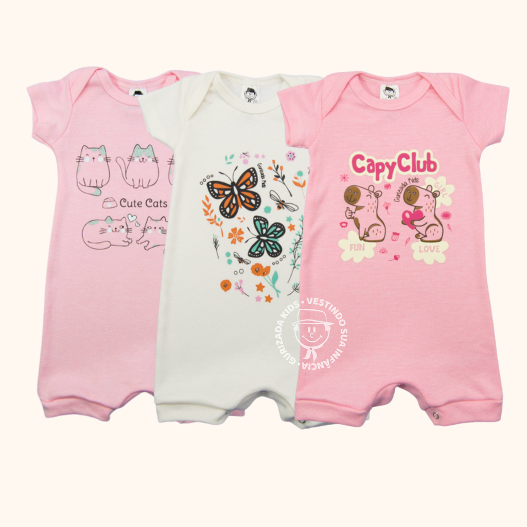 Romper Macaquinho de Verão em Suedine com Silk Frontal – P ao GG - Cores/Estampas Variadas