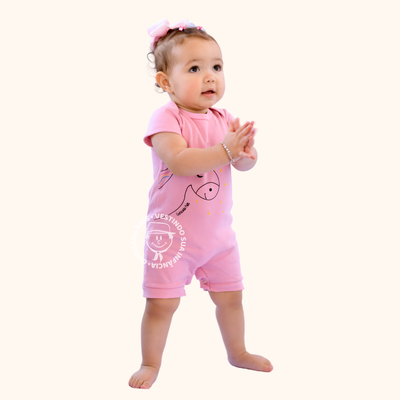 Romper Macaquinho de Verão em Suedine com Silk Frontal – P ao GG - Cores/Estampas Variadas
