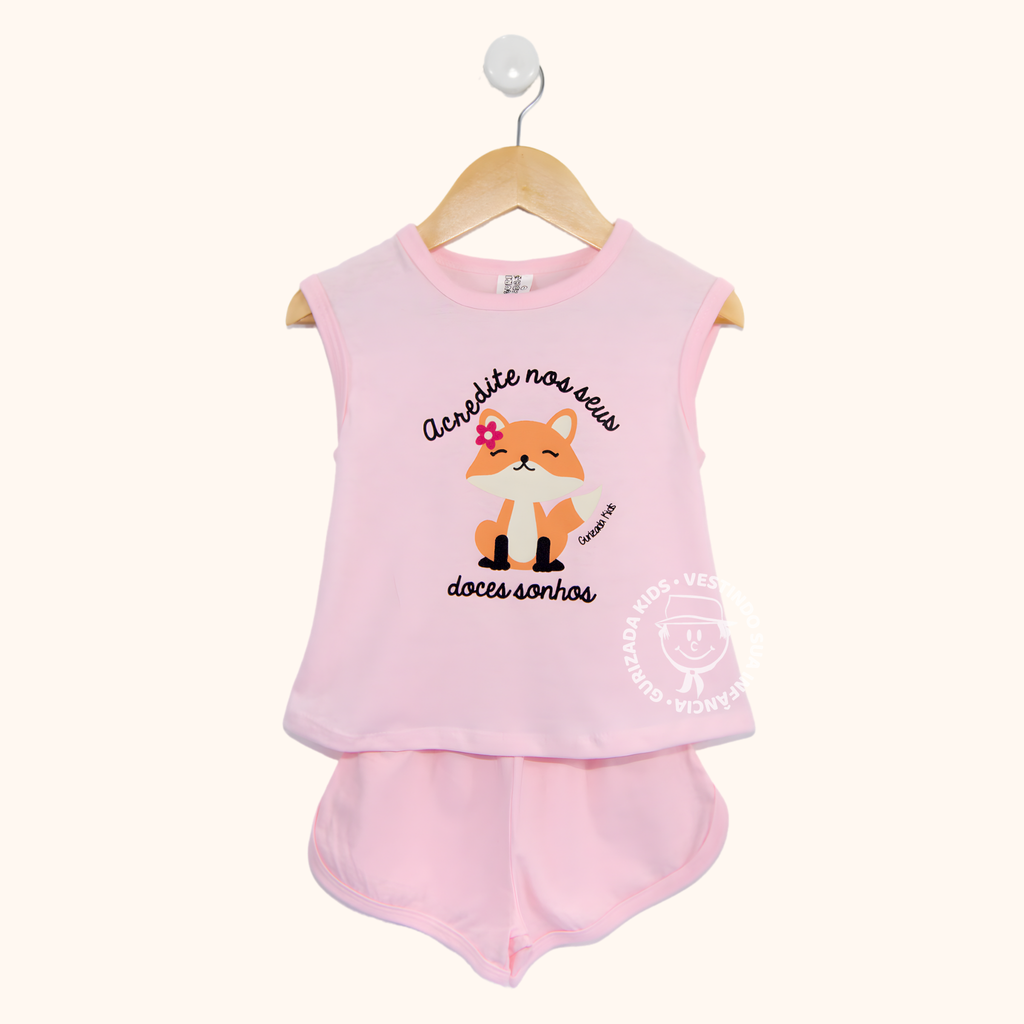 Short Doll Infantil Com Estampa Frontal - 1 ao 3 - Estampas e Cores Sortidas