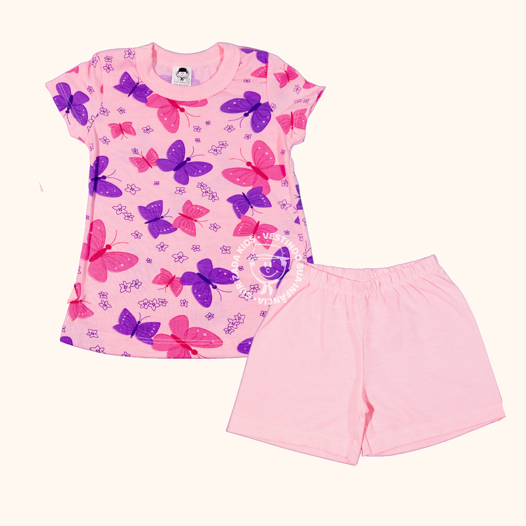 Pijama Infantil Em Malha - 1 ao 3 - Cores/Estampas Sortidas