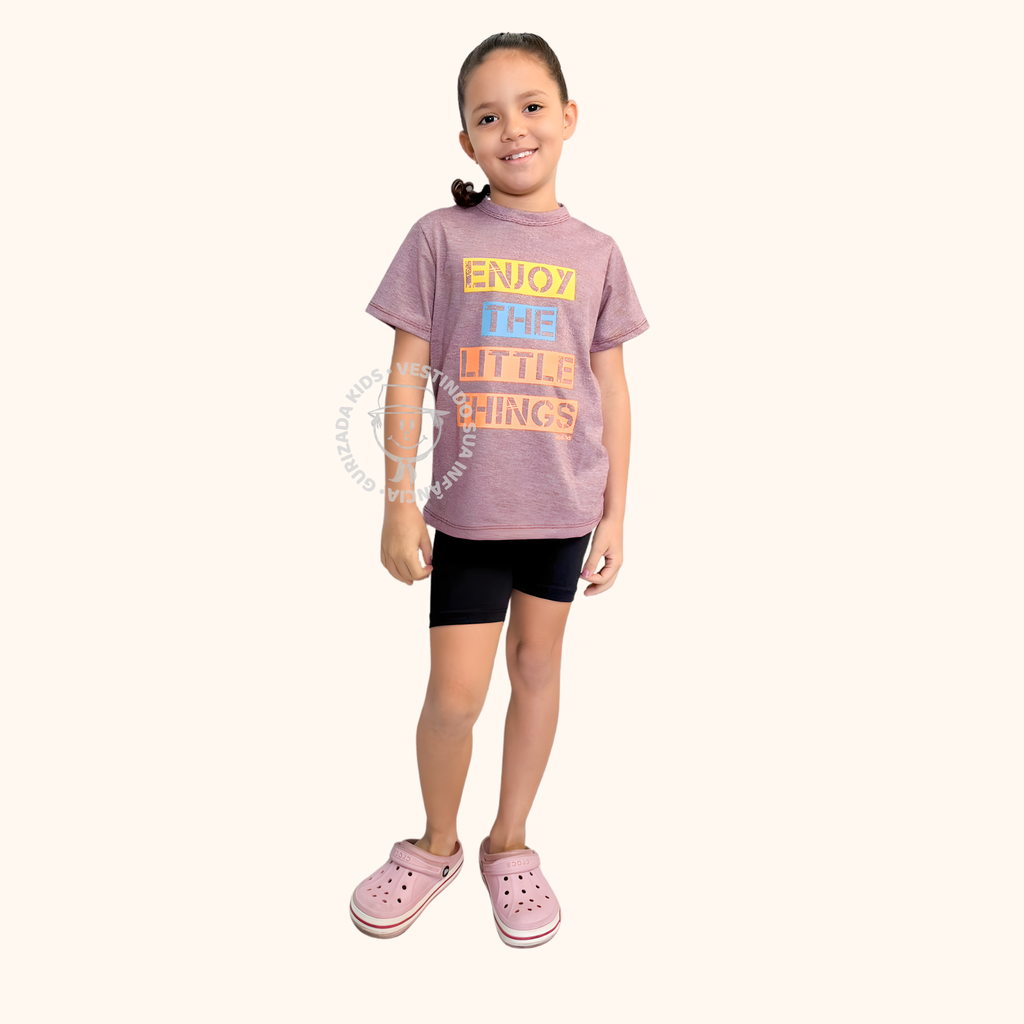 Kit 3 Peças Bermuda Infantil – Cotton - 4 ao 8 - Cores Sortidas