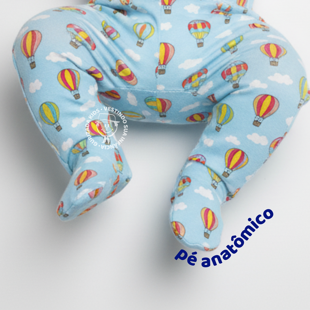 Kit 3 Peças, Mijão em Suedine Estampado com Pé Anatômico, RN ao GG - Cores/Estampas Sortidas