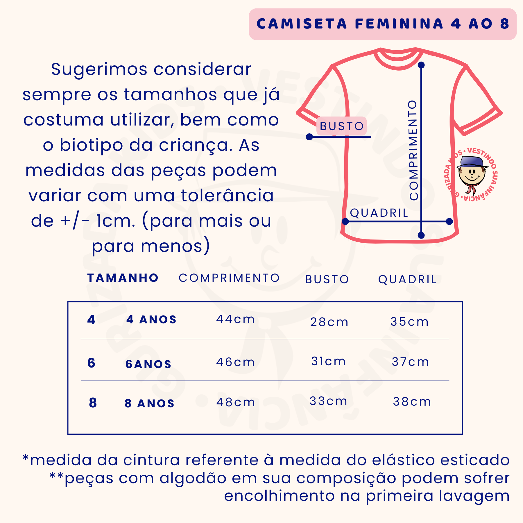Kit 3 Peças - Camiseta Infantil Meia Manga Com Estampa Frontal - 4 ao 8 - Cores/Estampas Sortidas