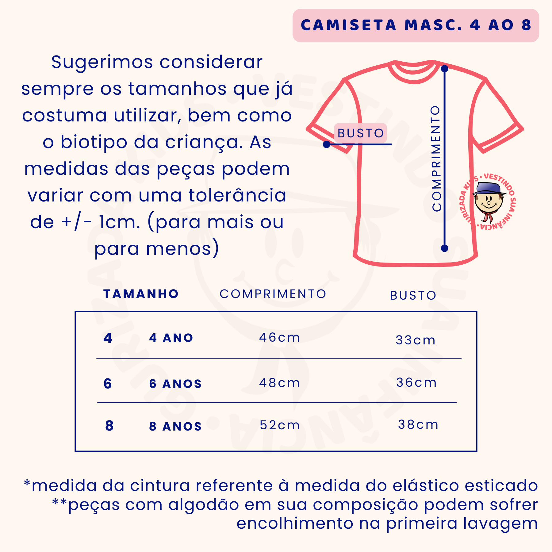 Kit 3 Peças - Camiseta Infantil Meia Manga Com Estampa Frontal - 4 ao 8 - Cores/Estampas Sortidas