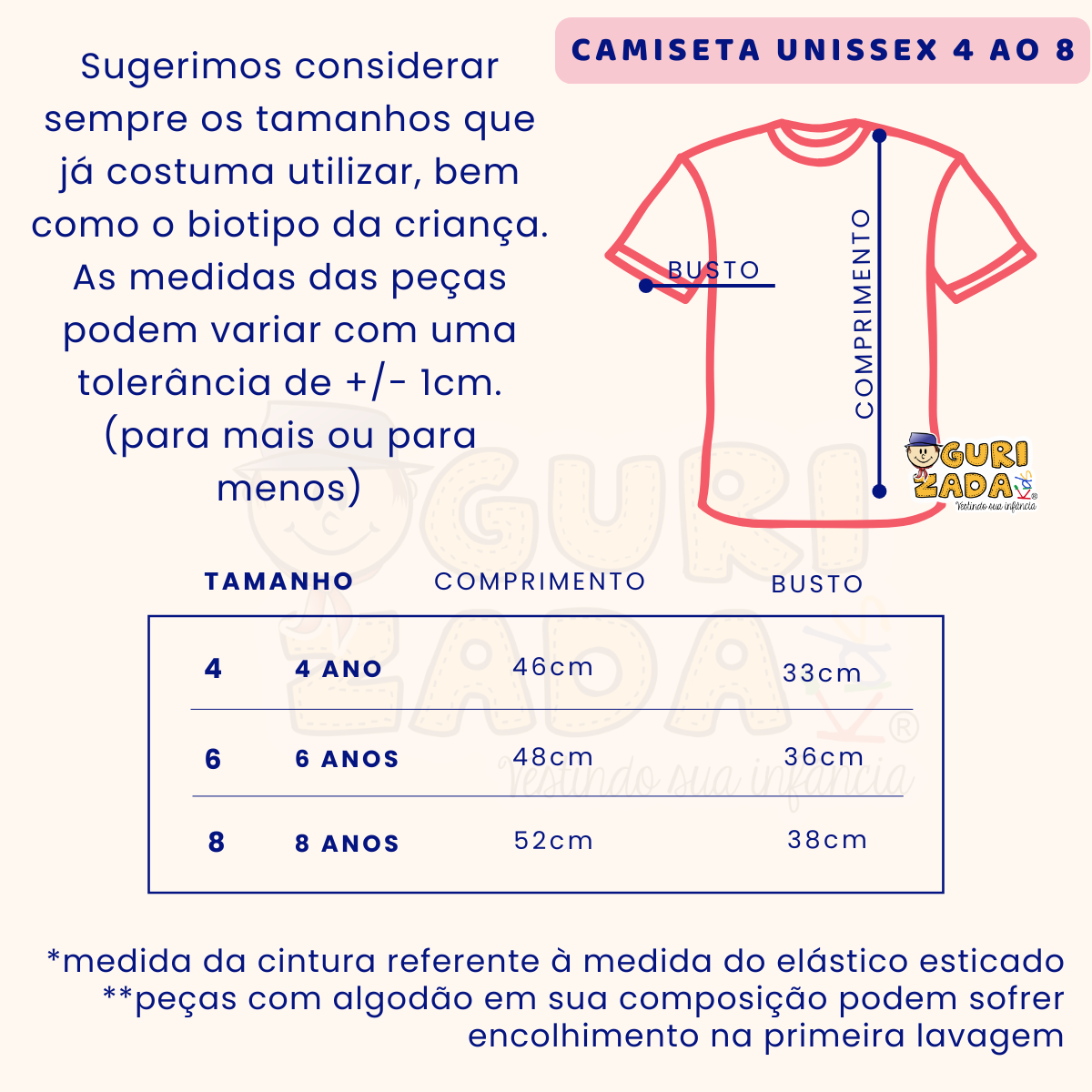 Kit 3 Peças - Camiseta Branca Escolar Unissex Regata - 4 ao 8