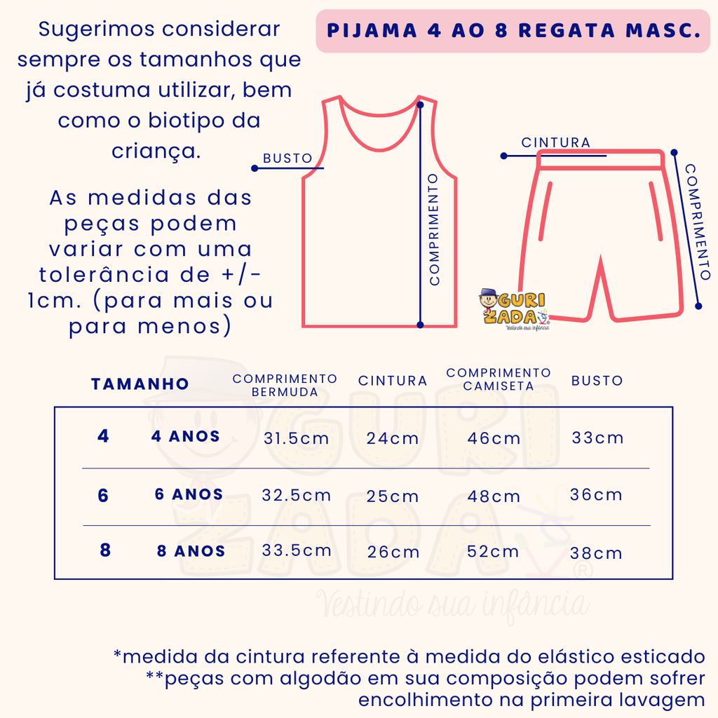 Pijama Infantil Menino Regata Em Malha Estampada Com Bermuda Lisa - 4 ao 8 - Cores/Estampas Sortidas