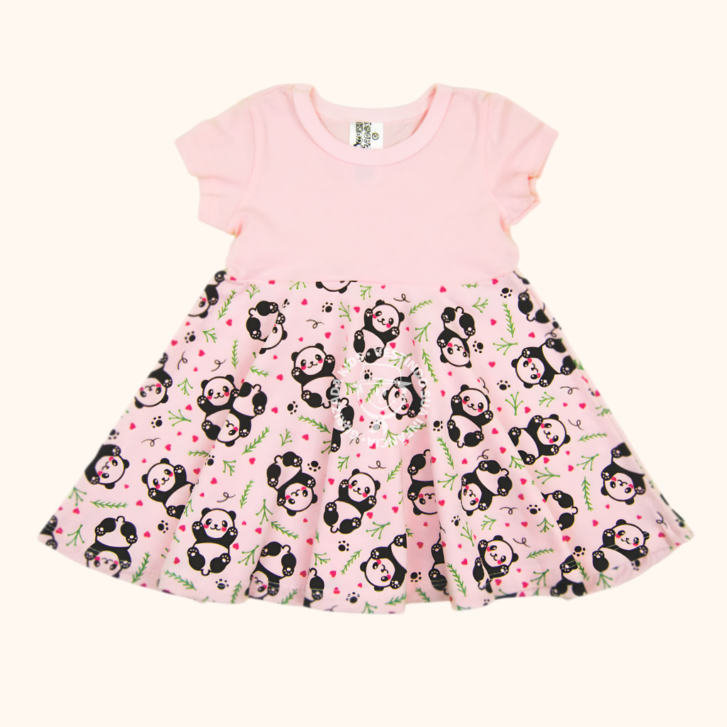 Vestido Infantil Meia Manga em Malha Estampada, P ao GG - Estampas/Cores Sortidas