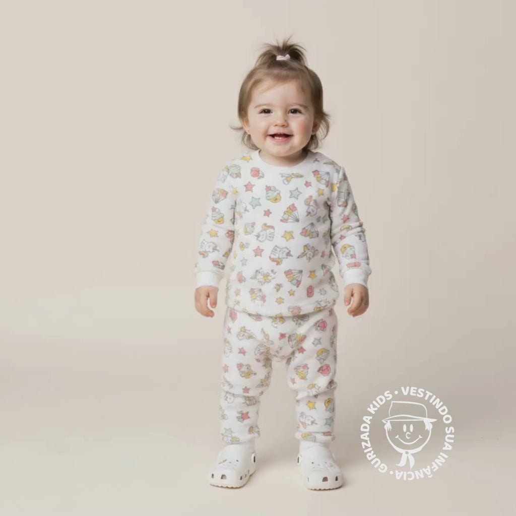 Conjunto Inverno Unisoft Infantil - 1 ao 3 - Estampas Sortidas