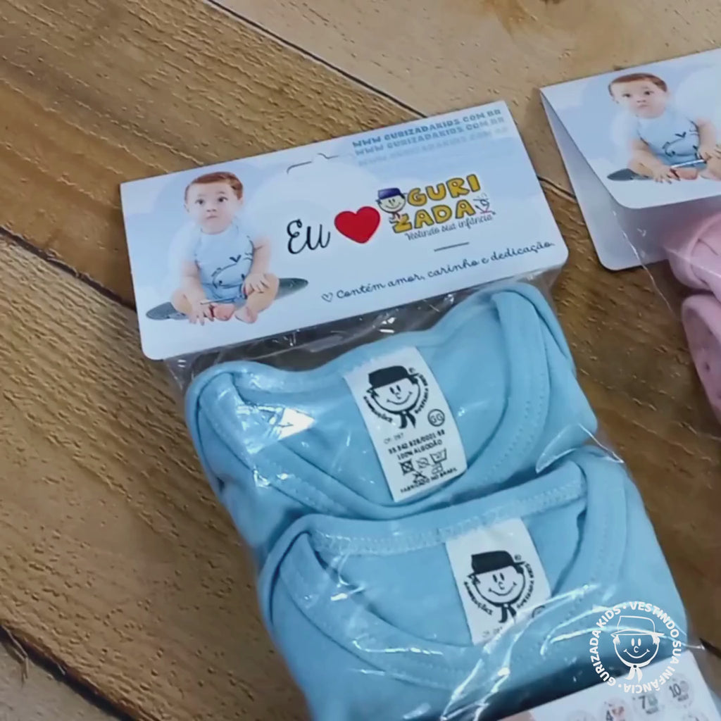Kit Body Mesversário - 4 Bodies Meia Manga (P ao GG) +12 Adesivos Mês A Mês